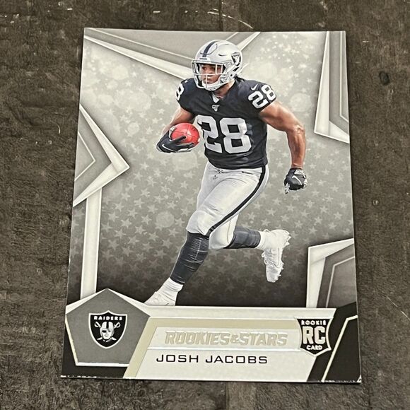 Josh Jacobs 2019 Rookies & Stars RC Rookie Card #117 Raiders - Picture 1 of 2